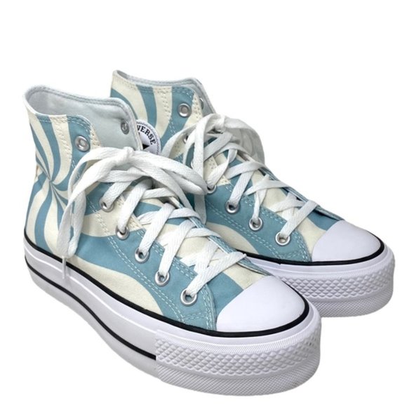 Converse Chuck Lift Platform Sneakers Blue Candy Canvas Women Skate Shoe A10009C - Picture 2 of 9